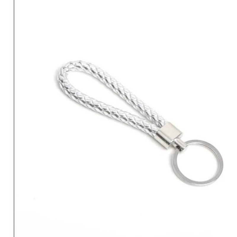 GENERICO - Llavero De Cuero Trenzado Multicolor Regalo Perfecto Llaves