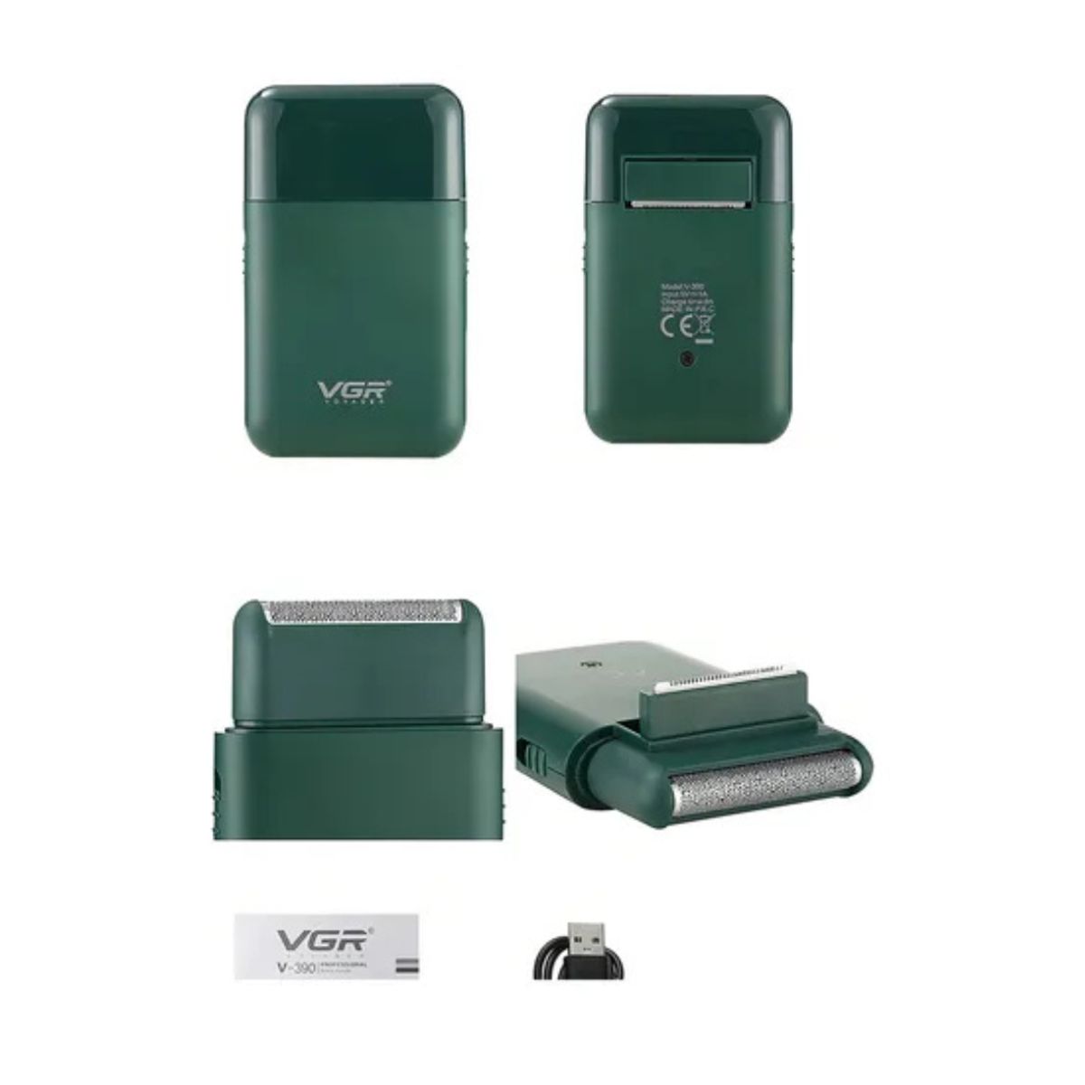 VGR - Afeitadora Eléctrica Rasuradora VGR V-390 Recargable