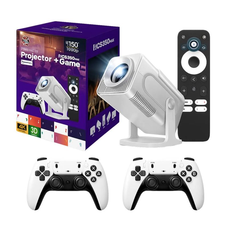 GENERICO - Proyector Video Beam 4k Wifi Gamer Hd 5000 Lumens HCS350