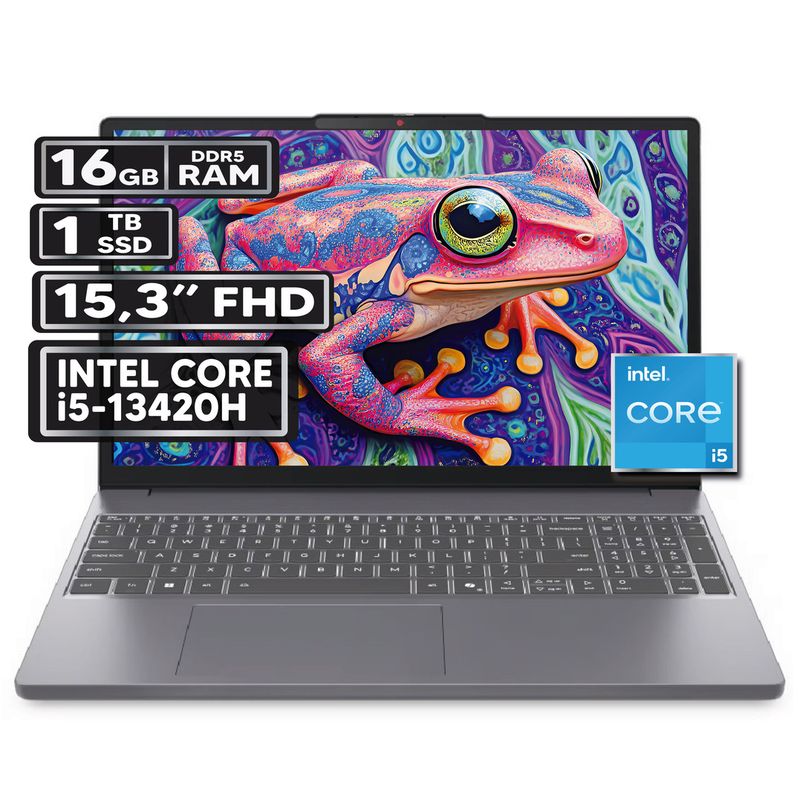 LENOVO - PORTÁTIL LENOVO SLIM 3 15IRH10  INTEL CORE I5-13420H 16GB RAM 1TB SSD 15.3" FHD WUXGA