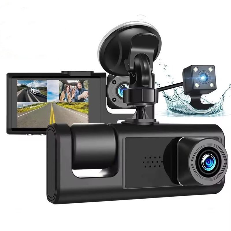 GENERICO - Cámara De Carro 3 Lentes Dvr Dash Cam 1080p Ausek Ak-g104f