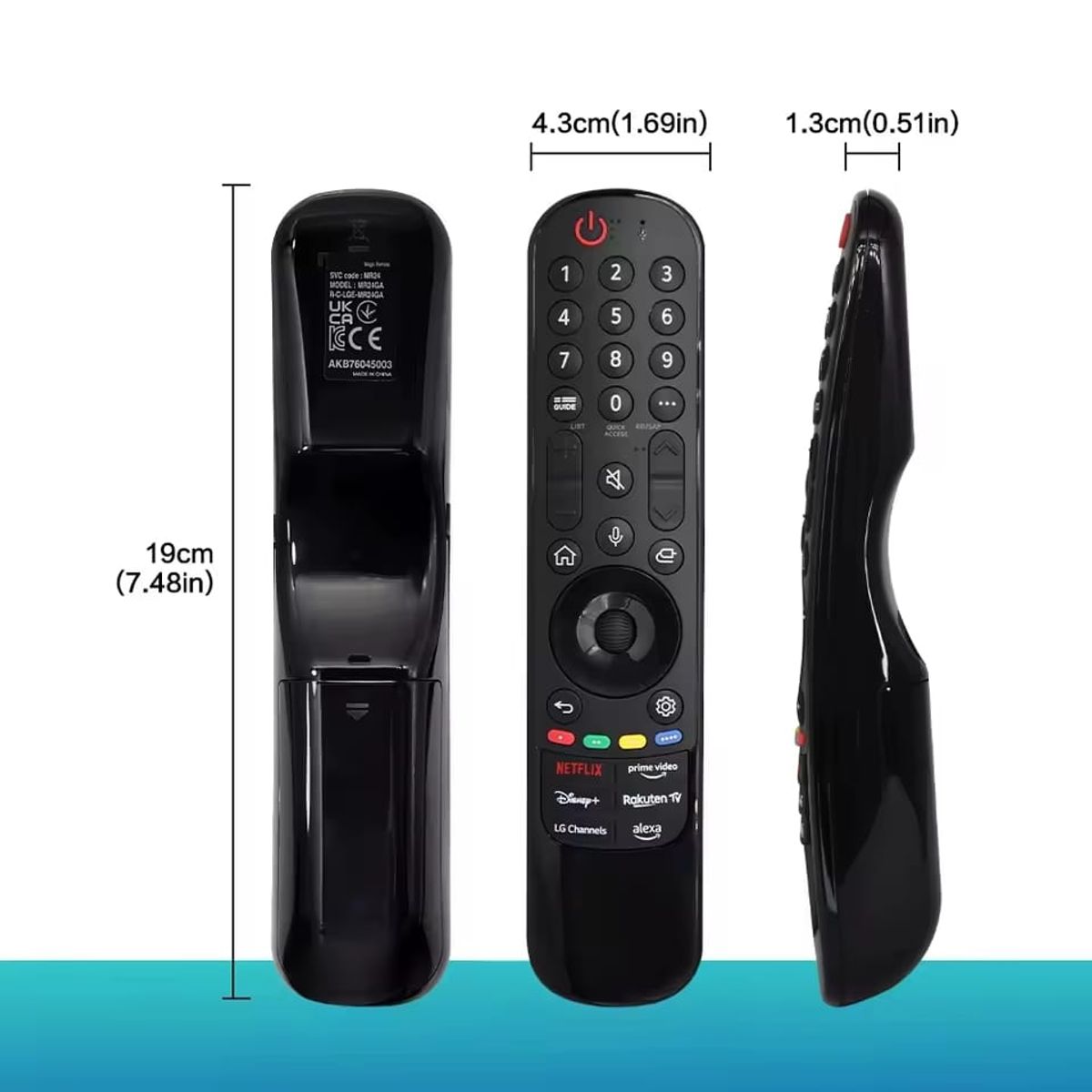 GENERICO - Control Remoto LG Mágico MR24GA 2024 TV Smart Función de Voz y Puntero