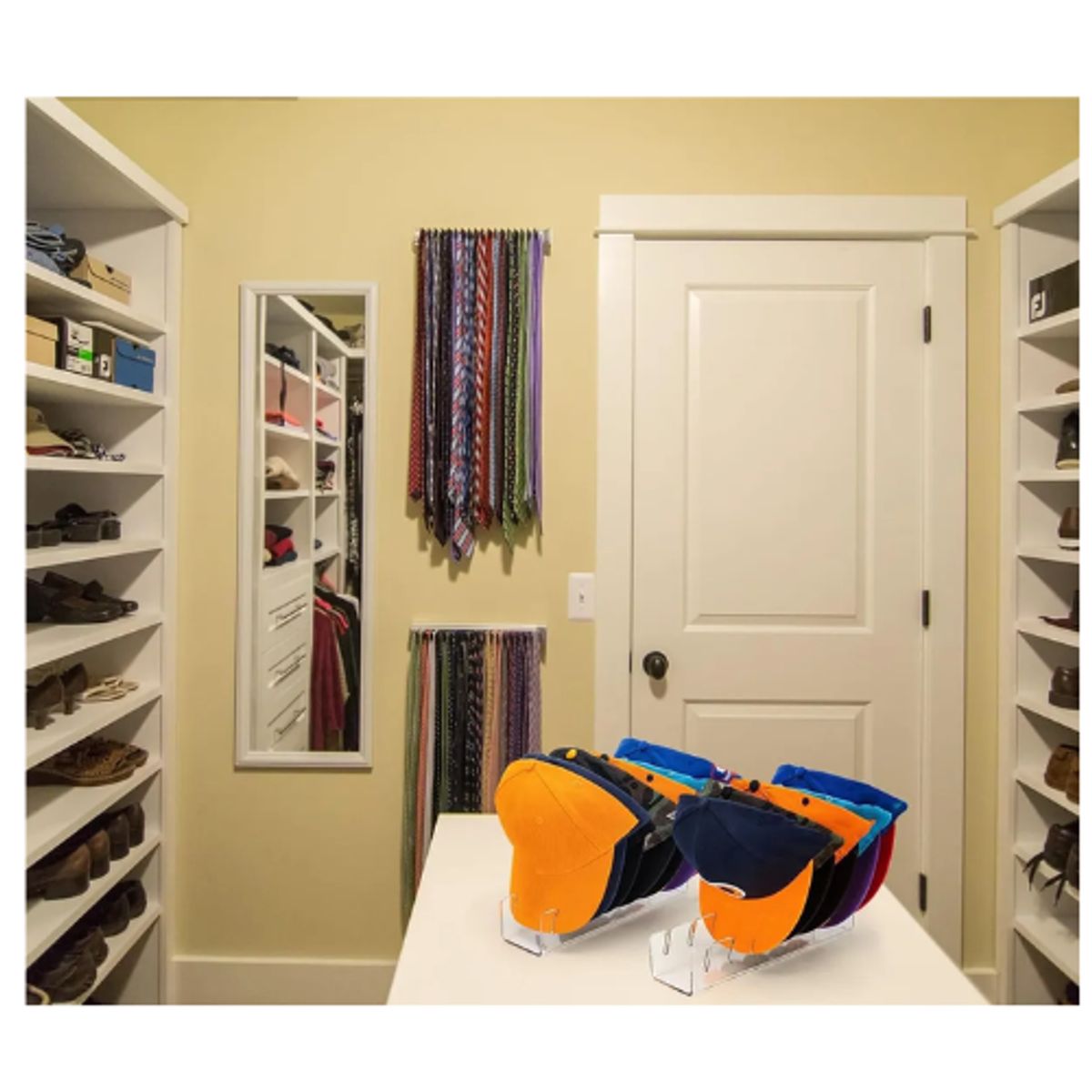 AFM - Organizador De Gorras En Acrílico 7 Puestos