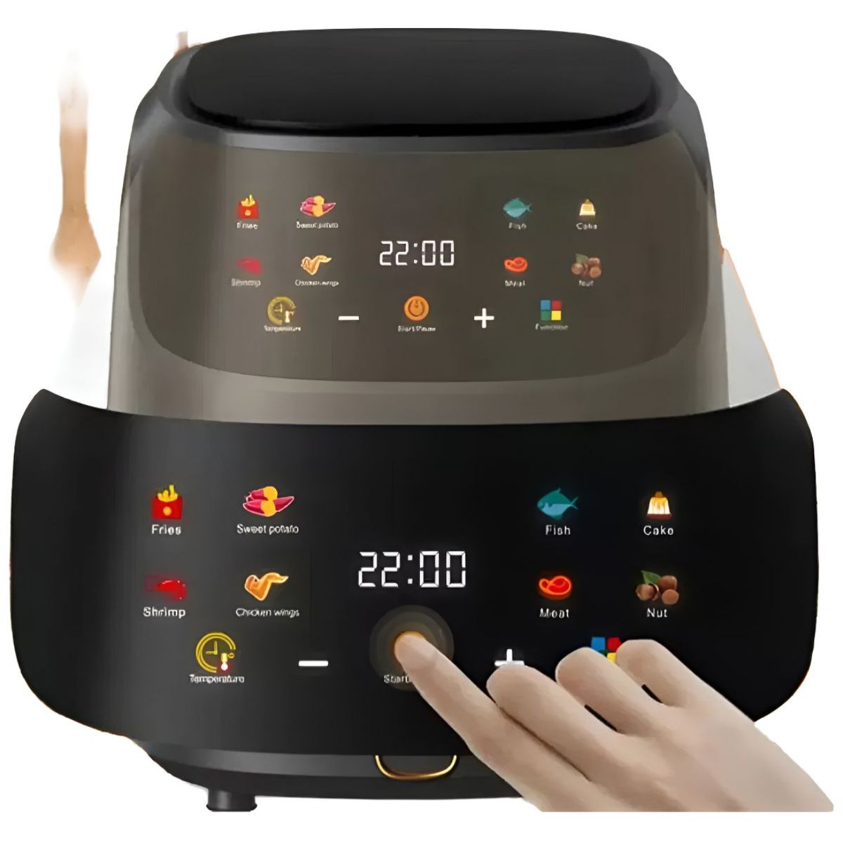 GENERICO - Freidora De Aire Extra Hiper Mega Grande 12Lts