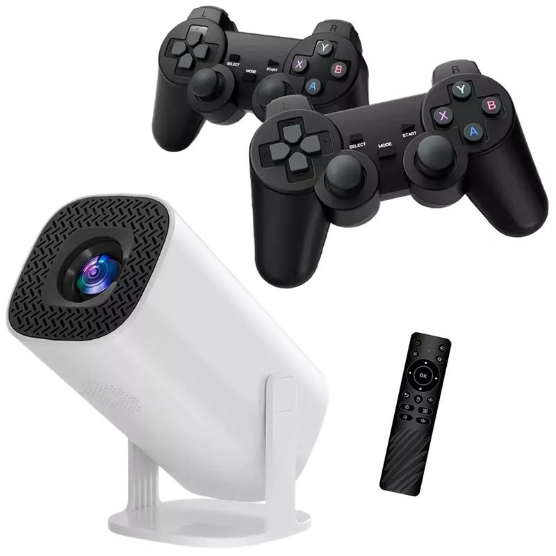 GENERICO - Proyector Video Beam Wifi 5g Android Game 2 Controles P30