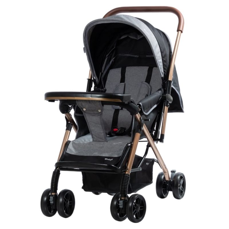 EBABY - Coche Para Bebe Mango Reversible Cubrepiés Llantas De Goma