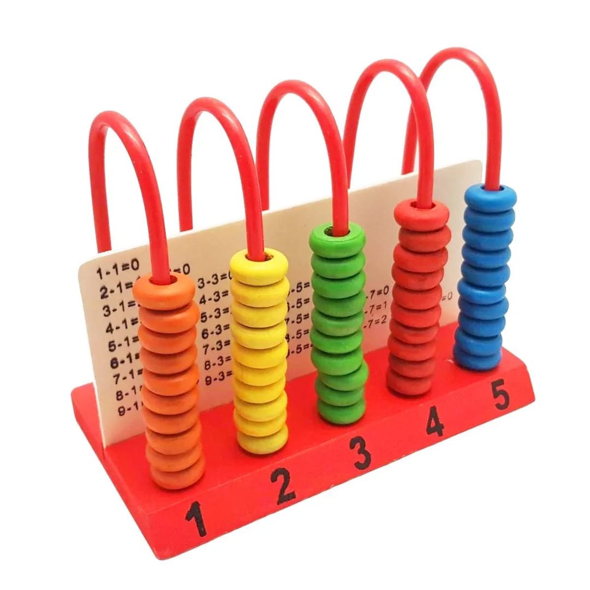 GENERICO - Ábaco Vertical de Madera Juego Númerico Educativo para Niños