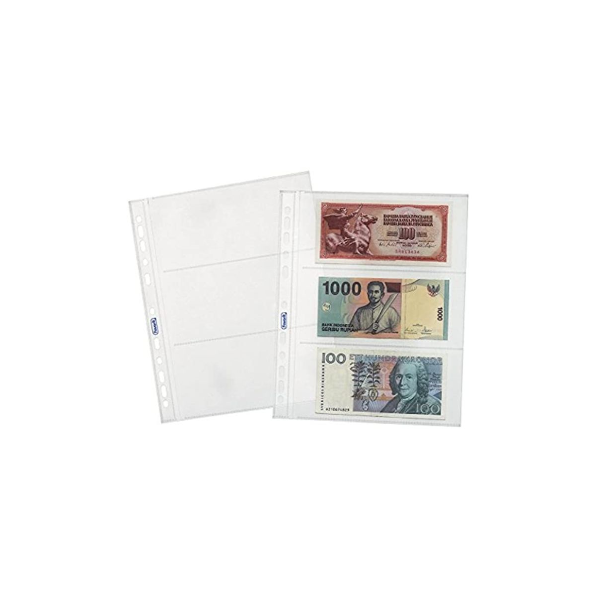 ZER - HOJA POLIPROPILENO DE BILLETE PARA COLECCION