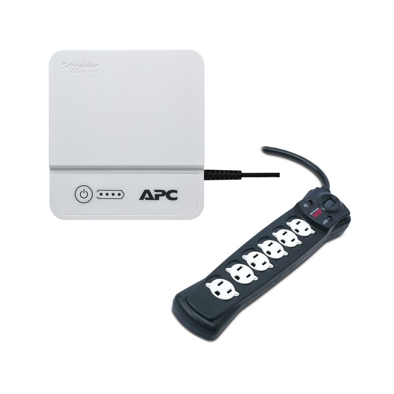 APC - Mini Back-UPS APC 12V 36w + P6B-LM Regleta 6 Tomas