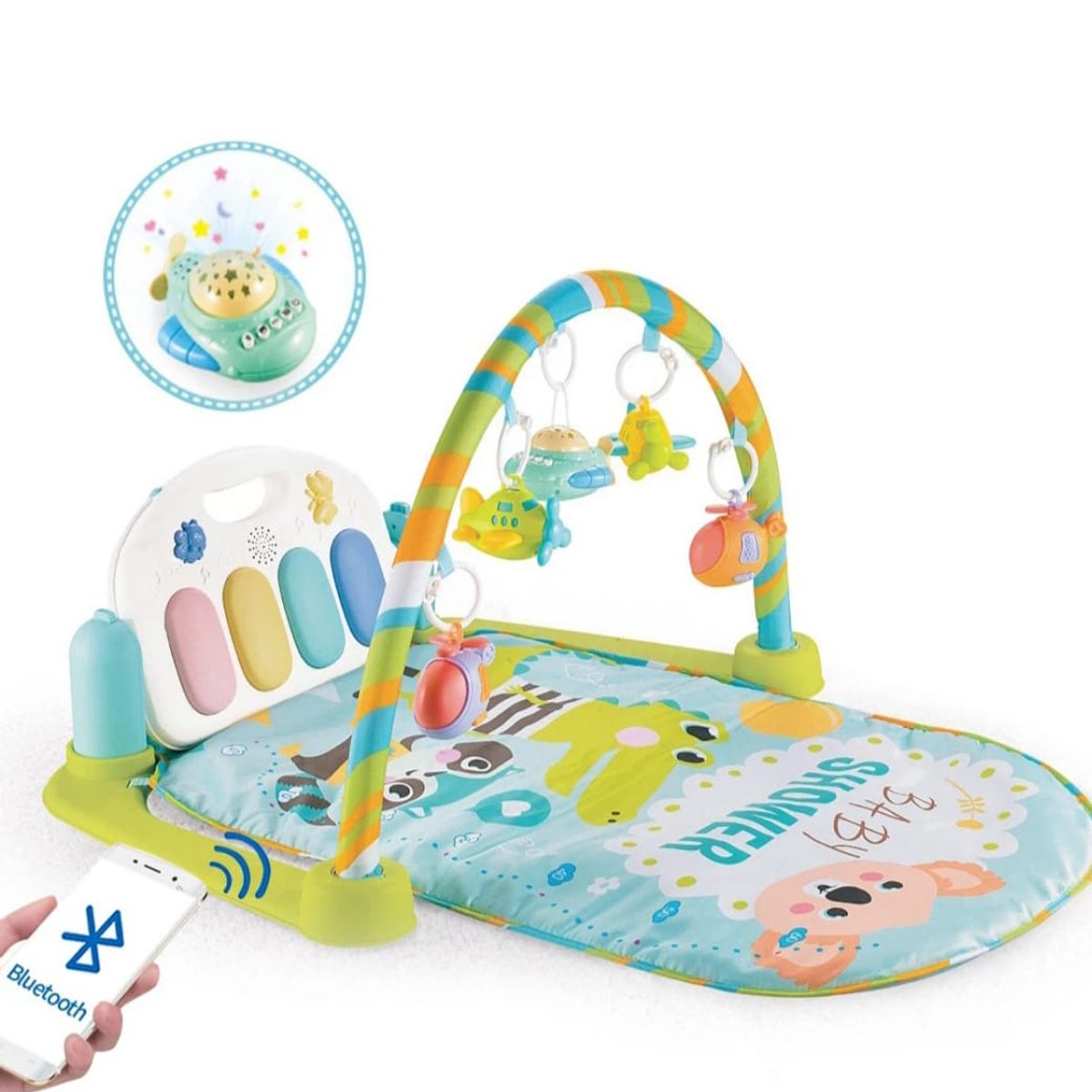 GENERICO - Gimnasio Para Bebe Tapete Piano Musical  Luces y Control