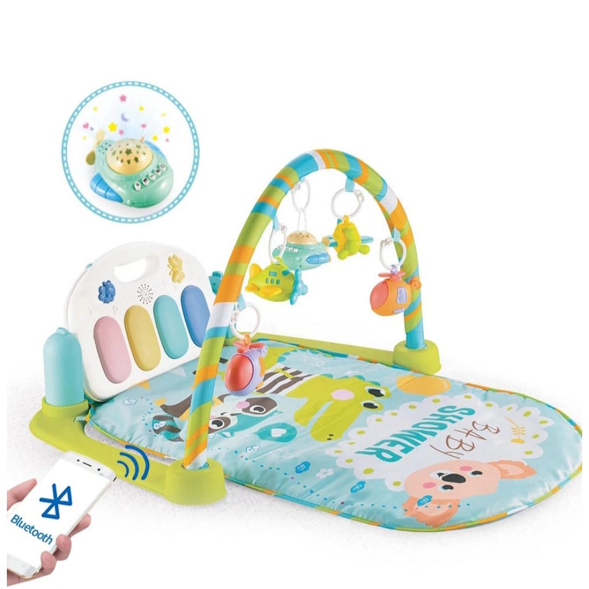 GENERICO - Gimnasio Para Bebe Tapete Piano Musical  Luces y Control