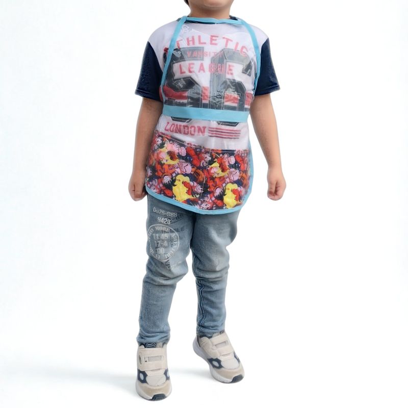 GENERICO - Delantal Infantil Omi en Vinilo C6 Azul