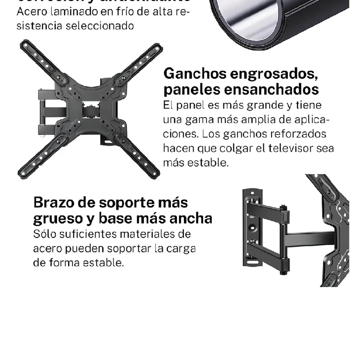 SKY - Soporte De Monitor Tv Pantallas De 14 A60 Pulgada Máx 45kg Negro