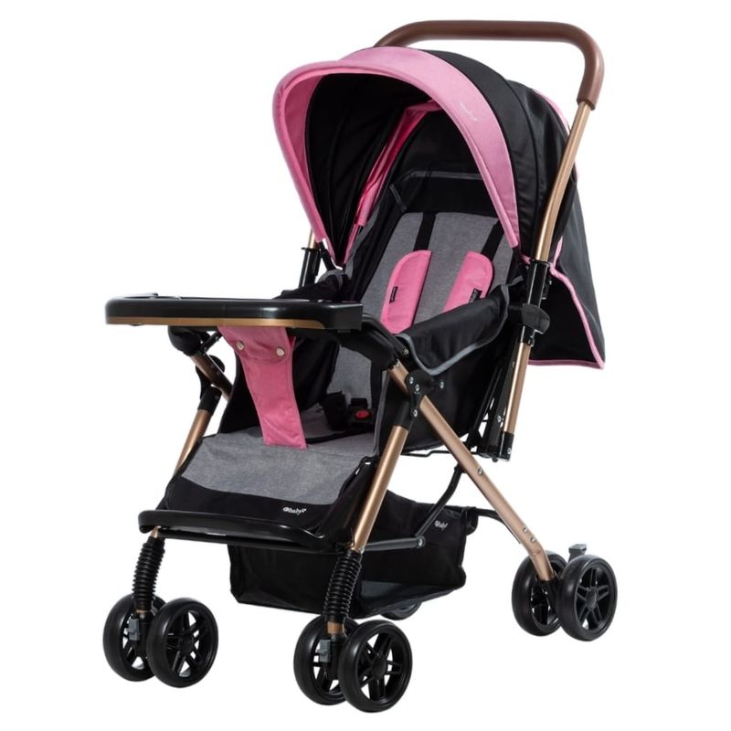 EBABY - Coche Para Bebe Mango Reversible Cubrepiés Llantas De Goma