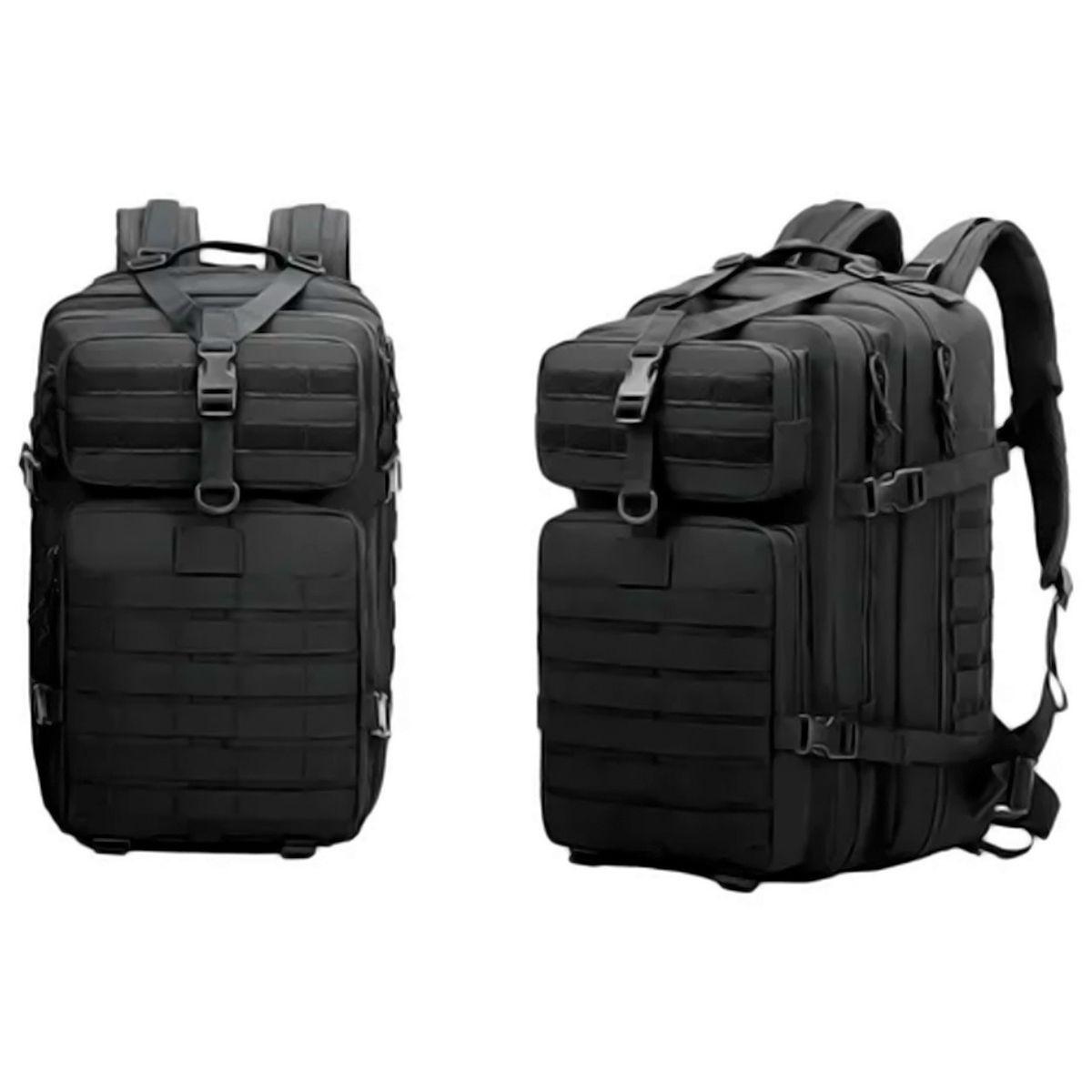 ATLANTIS - Morral Tactico Militar Pentagon 45l Impermeable Color Negro