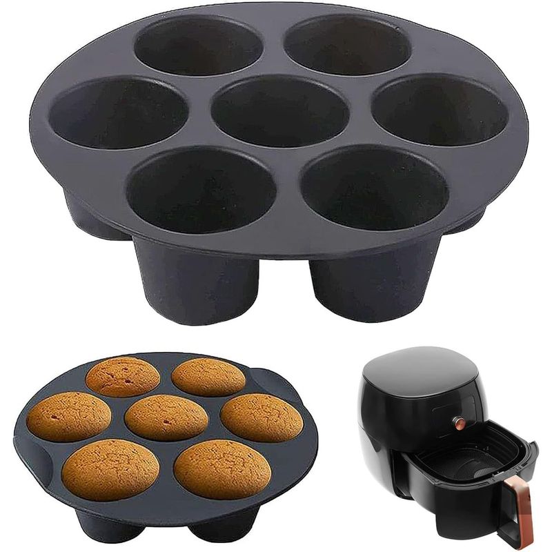 GENERICO - Molde De Silicona Para Freidora De Aire Para Cupcakes