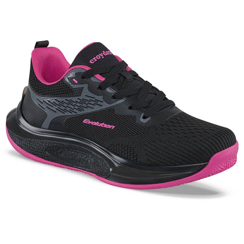 CROYDON - Tenis Running Fibyn Negro Croydon para Mujer
