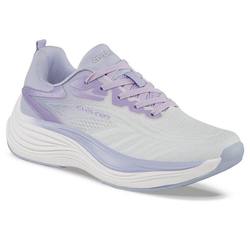 CROYDON - Tenis Running Marbu Blanco-Lila Croydon para Mujer