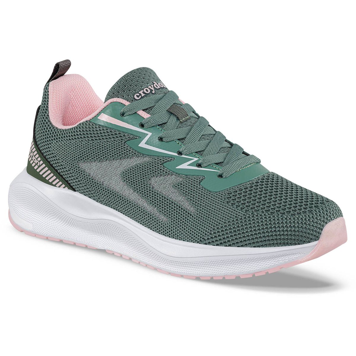 CROYDON - Tenis Running Drig Verde Osc Croydon para Mujer