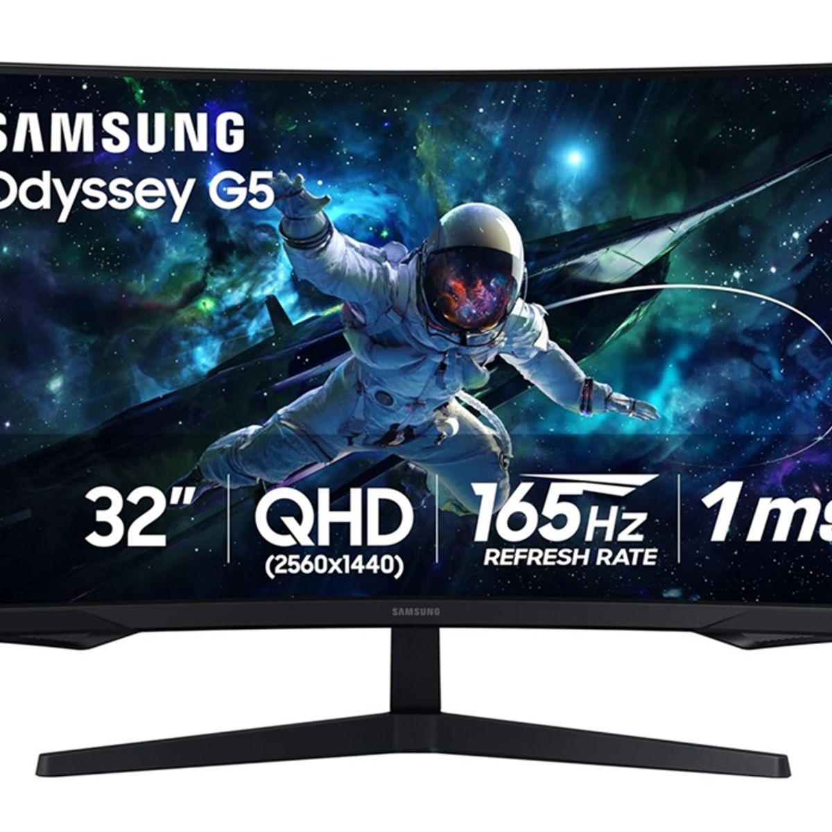 SAMSUNG - Odyssey G55c Qhd 165hz Monitor Curvo Para Juegos 32 Pulgadas