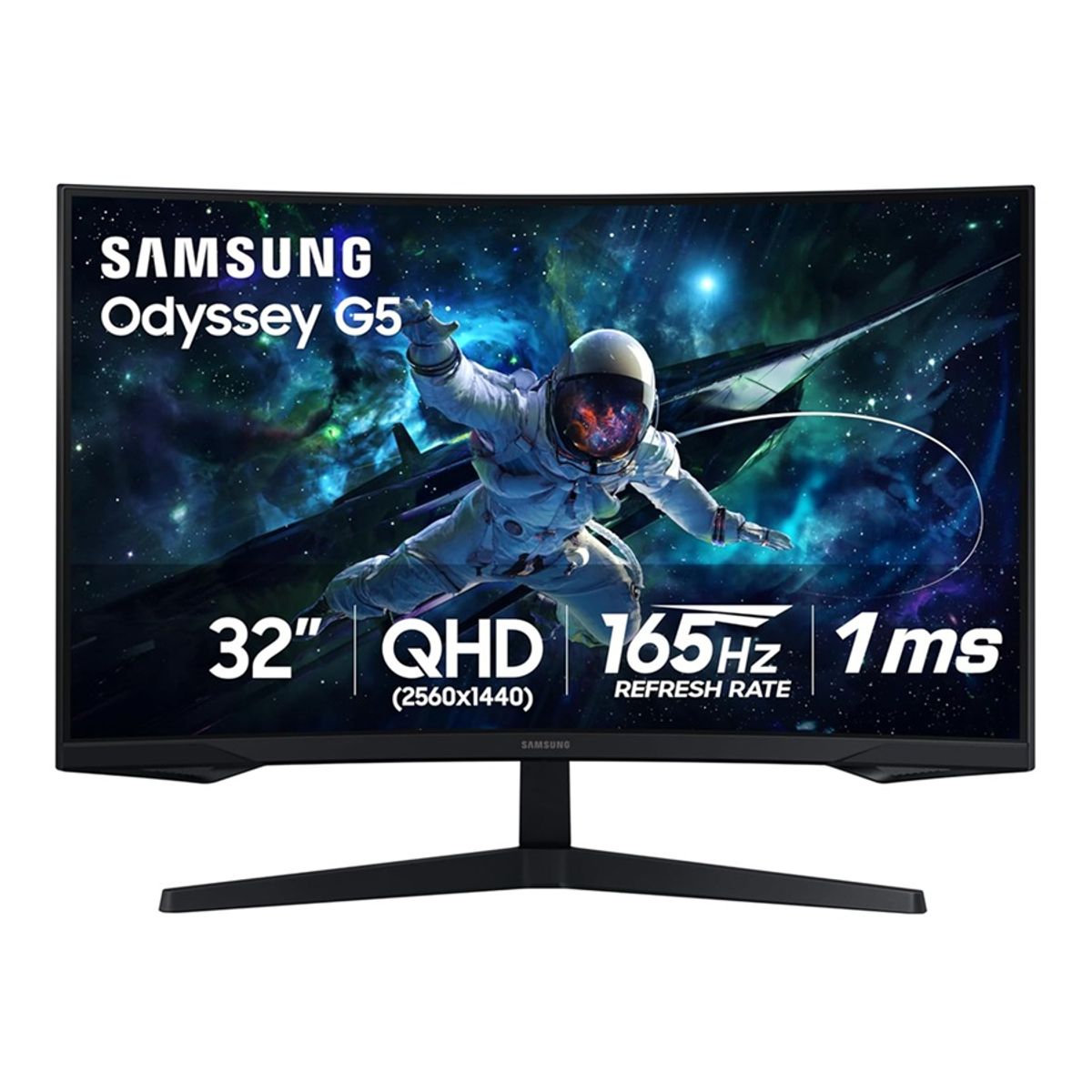 SAMSUNG - Odyssey G55c Qhd 165hz Monitor Curvo Para Juegos 32 Pulgadas