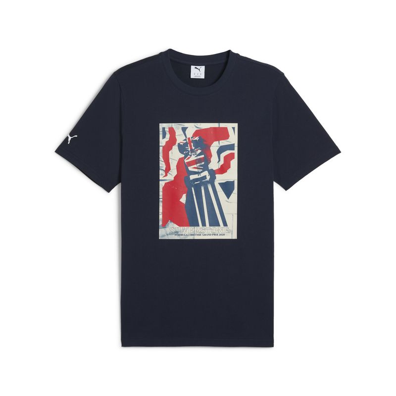 PUMA - Camisa Marca Puma F1 Great Britain Original Azul Hombre