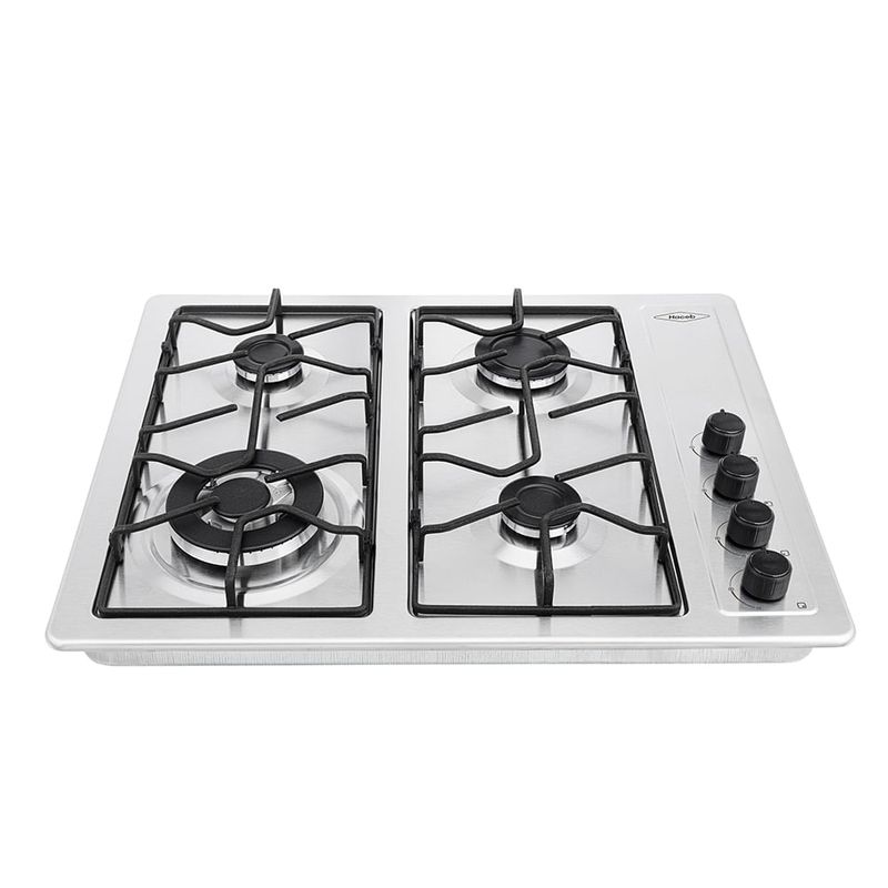 HACEB - Estufa de empotrar inox 66X54 cm triple corona a gas natural Haceb