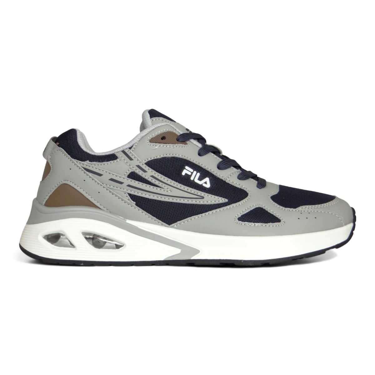 FILA - Tenis Fila Trum Hombre-Azul/Gris