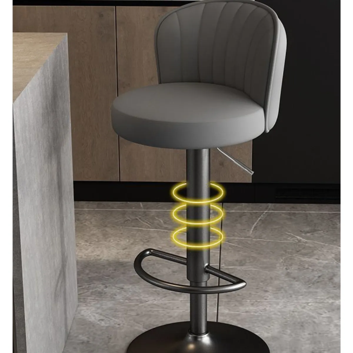 MULTIPLACE COLOMBIA - Silla para Barra o Bar giratoria con Altura Ajustable-
