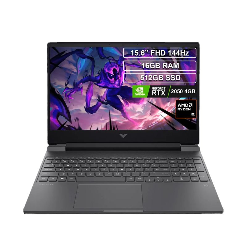 HP - HP VICTUS 15-FB2025LA - RYZEN 5 8645HS - RAM 24 GB - SSD 512GB - RTX 2050 4GB