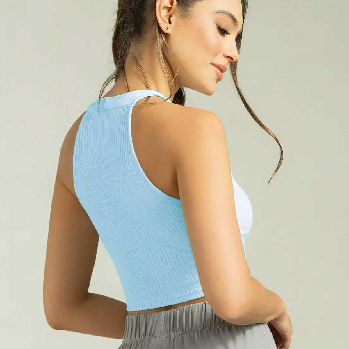 FORMAS INTIMAS - Crop Top Mujer Azul Baby Fi 111703