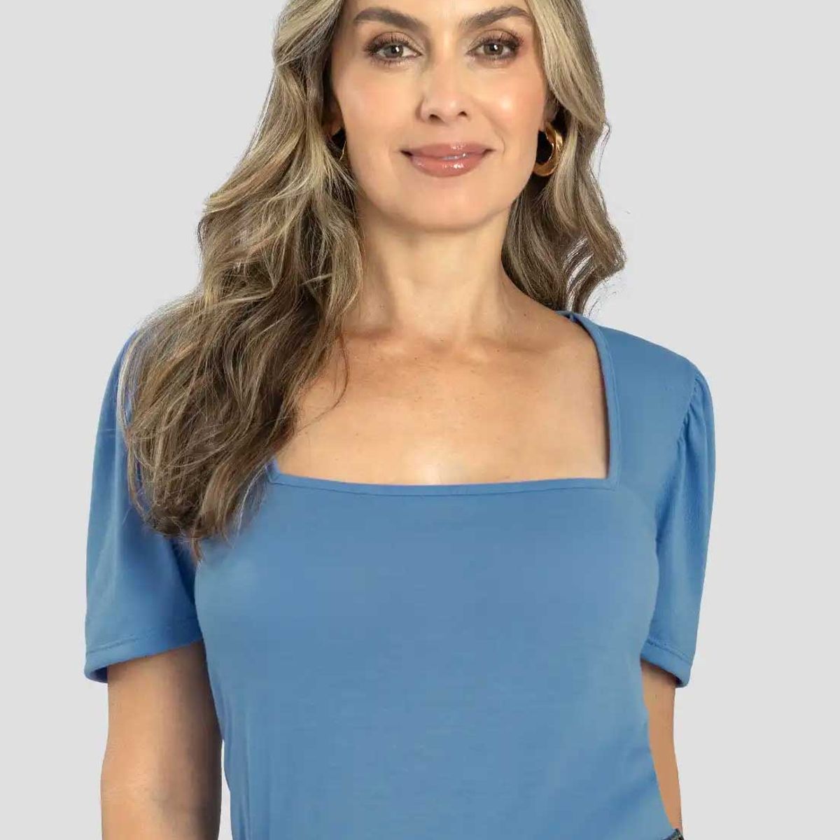 MARKETING PERSONAL - Blusa Mujer Azul Indigo Mp 111404