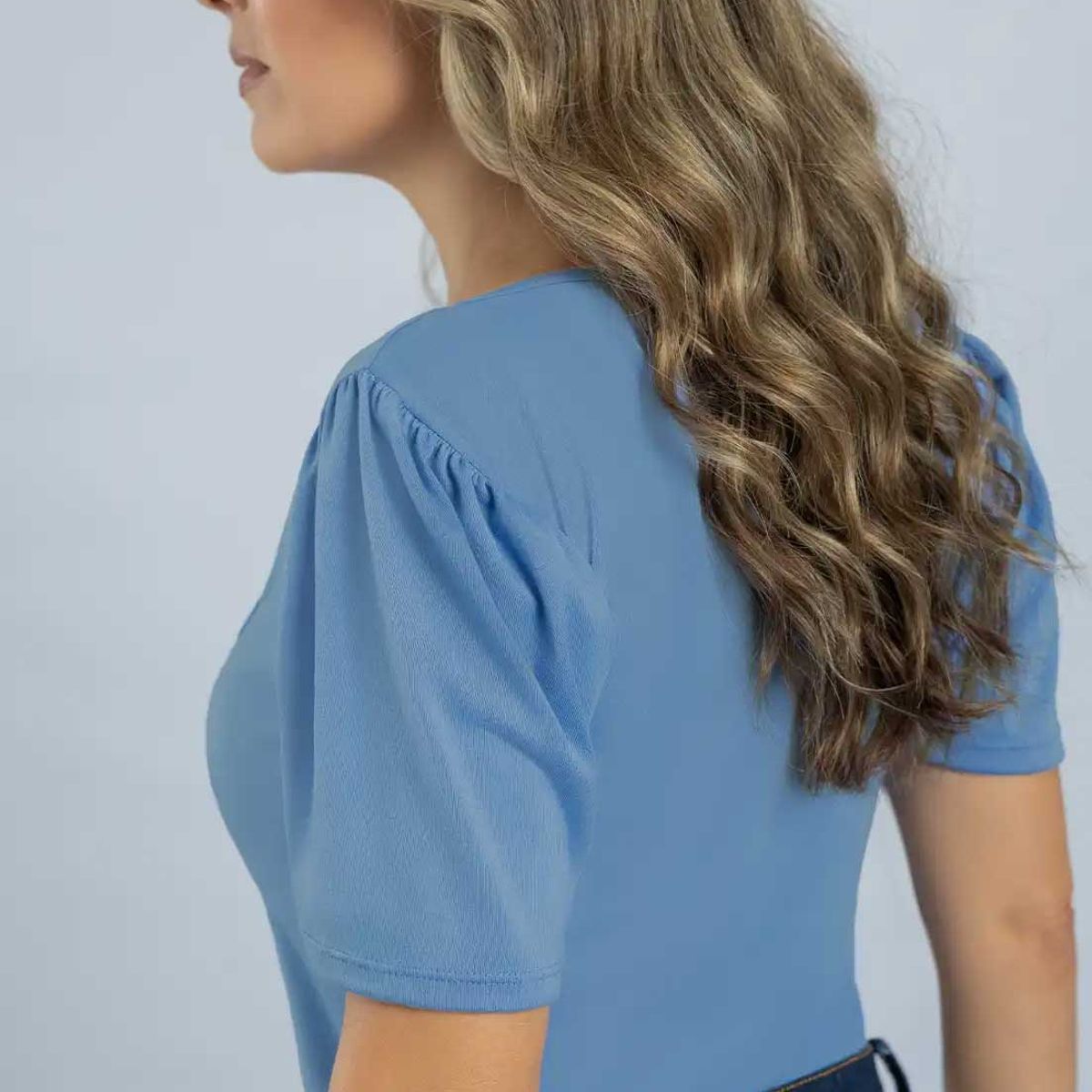 MARKETING PERSONAL - Blusa Mujer Azul Indigo Mp 111404