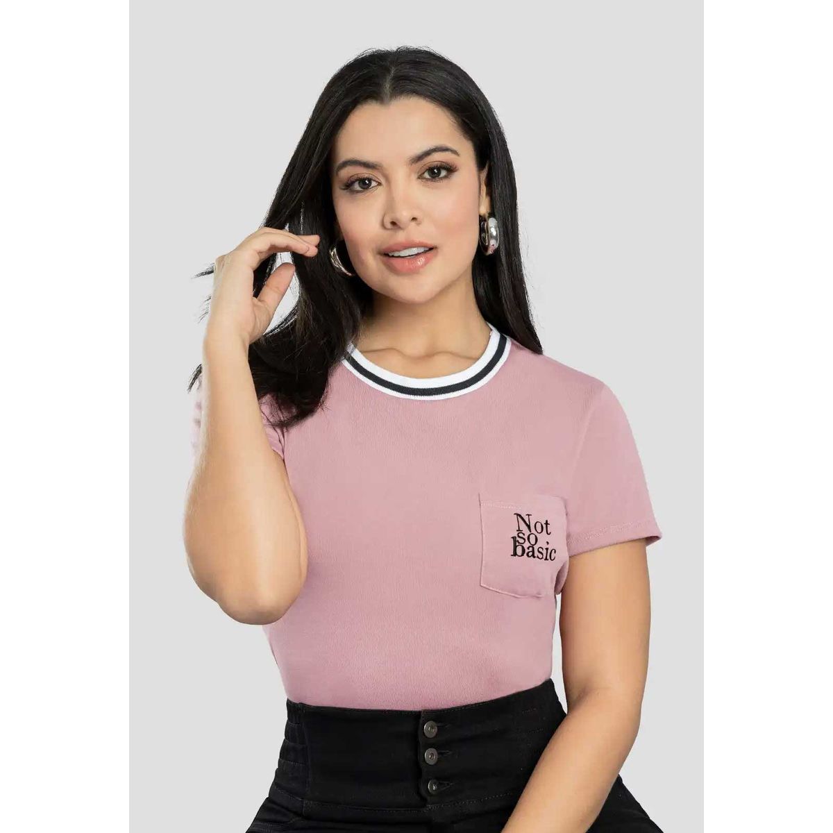 MARKETING PERSONAL - Camiseta Mujer Rosa Polvo Mp 111398