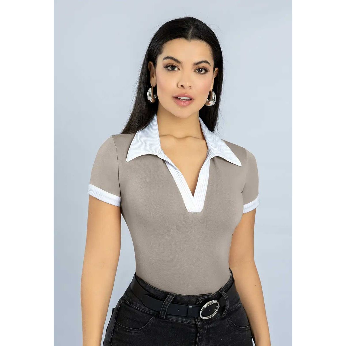 MARKETING PERSONAL - Polo Mujer Café Pardo Mp 111394