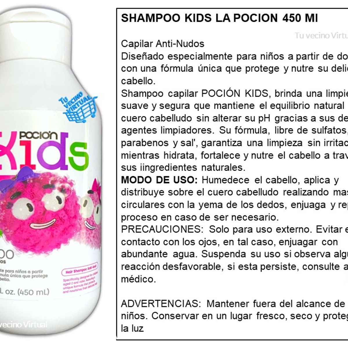 LA POCION - Shampoo Kids La Pocion Tratamiento Capilar - Niños