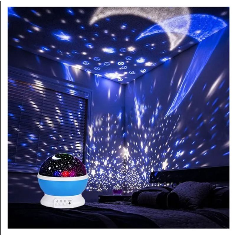 GENERICO - Lampara Proyector Rotatoria Cielo Estrellas Noche