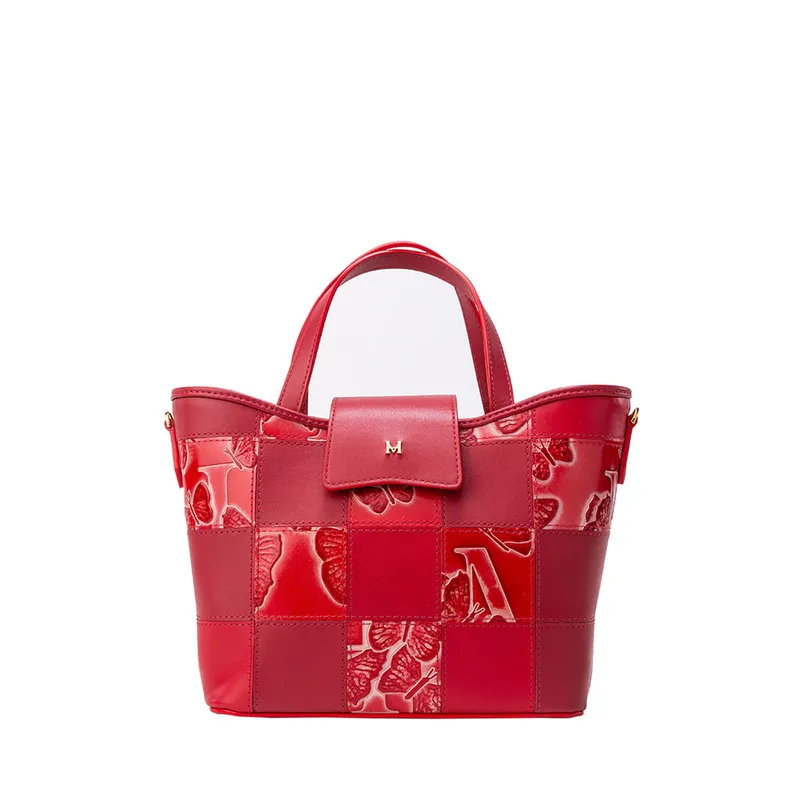 MARIO HERNANDEZ - Tote Alas Mini Rojo Cruz Mixtura