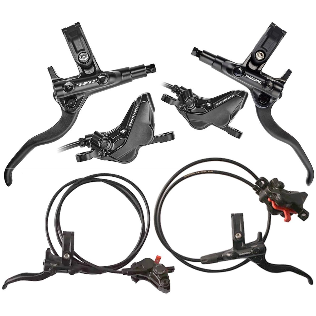 SHIMANO - Kit Freno Shimano Hidráulico M4100 Mt420 4 Pistones