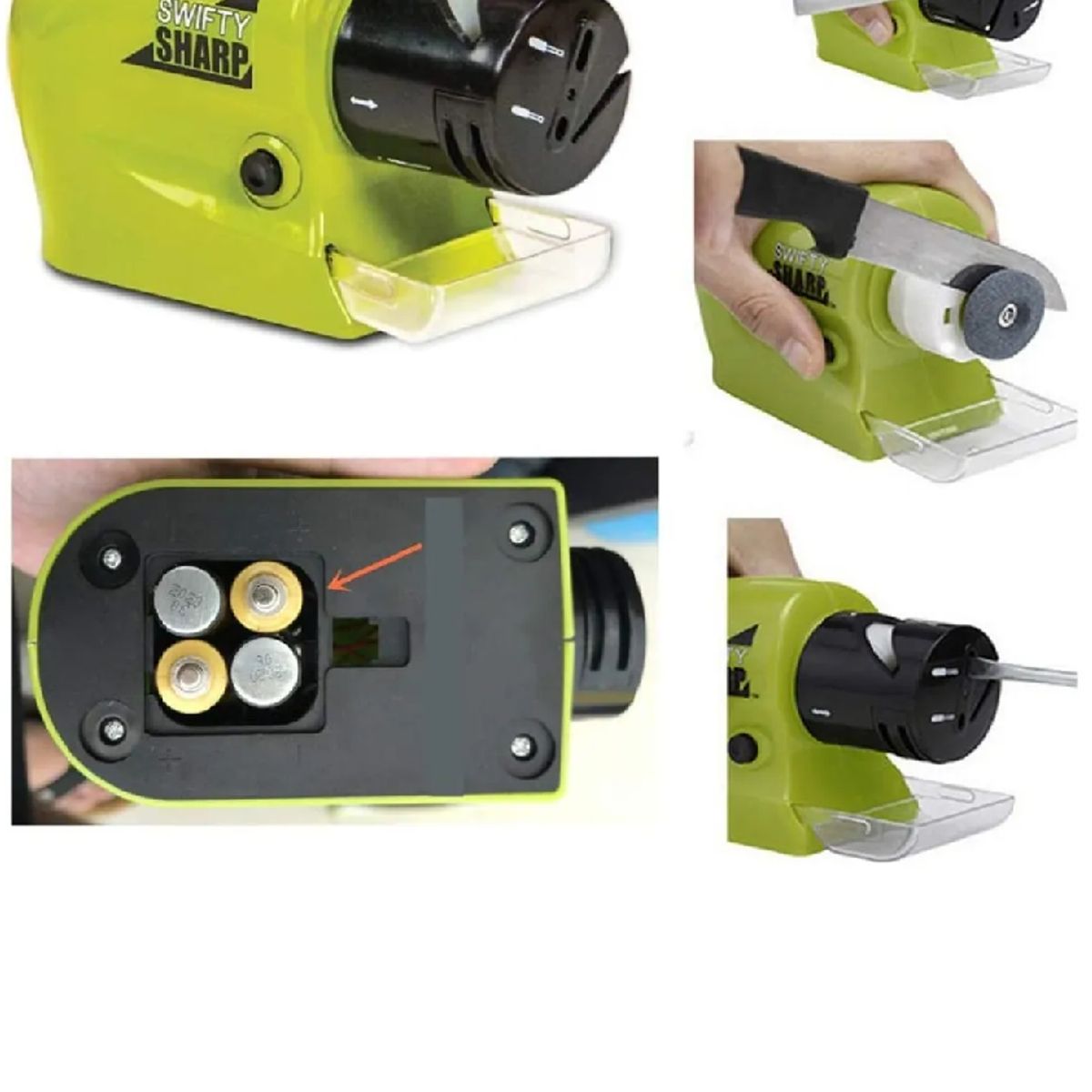 SKY - Afilador De Cuchillos Swifty Sharp Eléctrico Inalámbrico