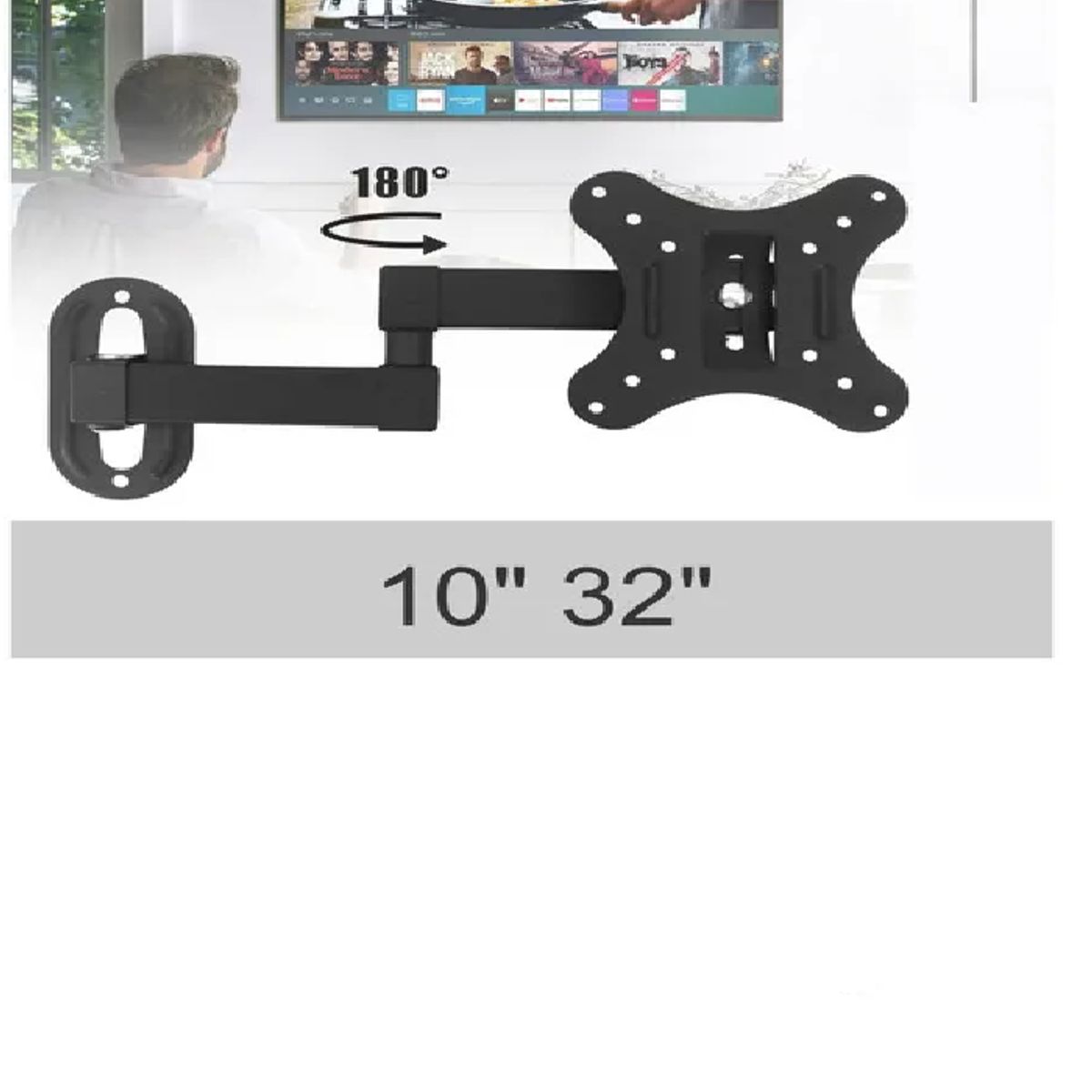 SKY - Soporte Movible Para Monitor Y Tv De 10 A 32 Pulgadas An210
