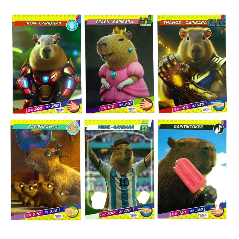 GENERICO - 150 Cartas de Juego Capibara Coleccionables