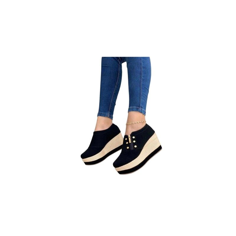 NACIONAL - Lindos Tacones Suela Yute Dama Cómodos