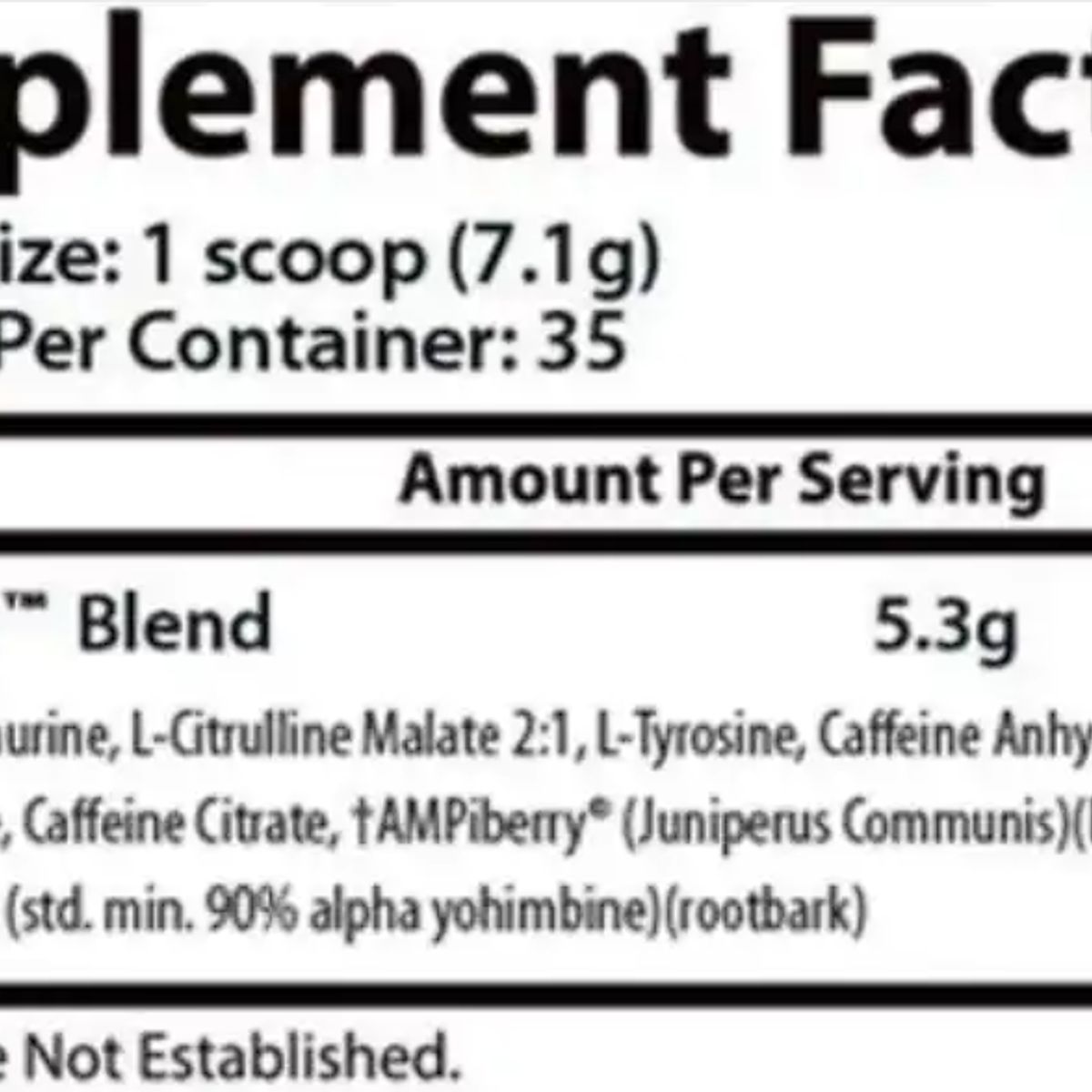 GENERICO - Pre-Entreno Psychotic 35 Servicios Insane Labz