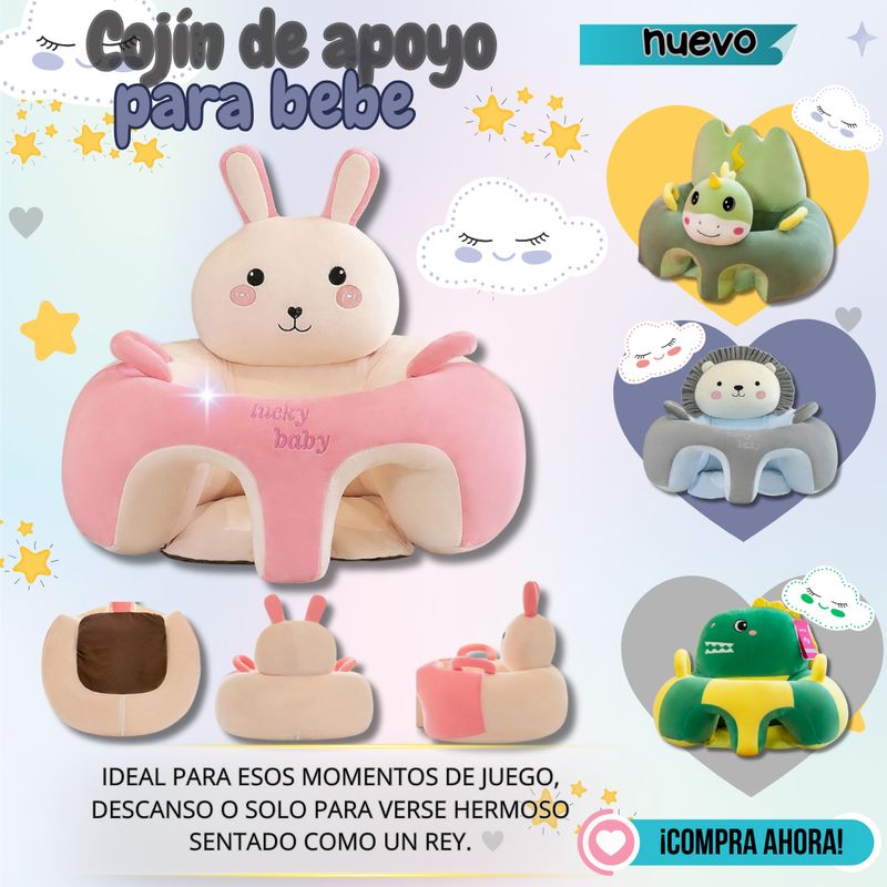 MUNDO BEBE - Silla Cojín Estabilizador Para Bebé Diseño Animado conejita