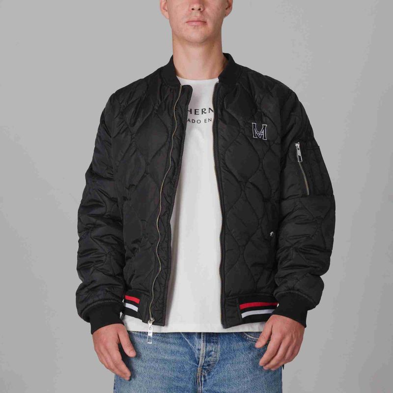 MARIO HERNANDEZ - Chaqueta Bomber Mamba Negro Monteazul