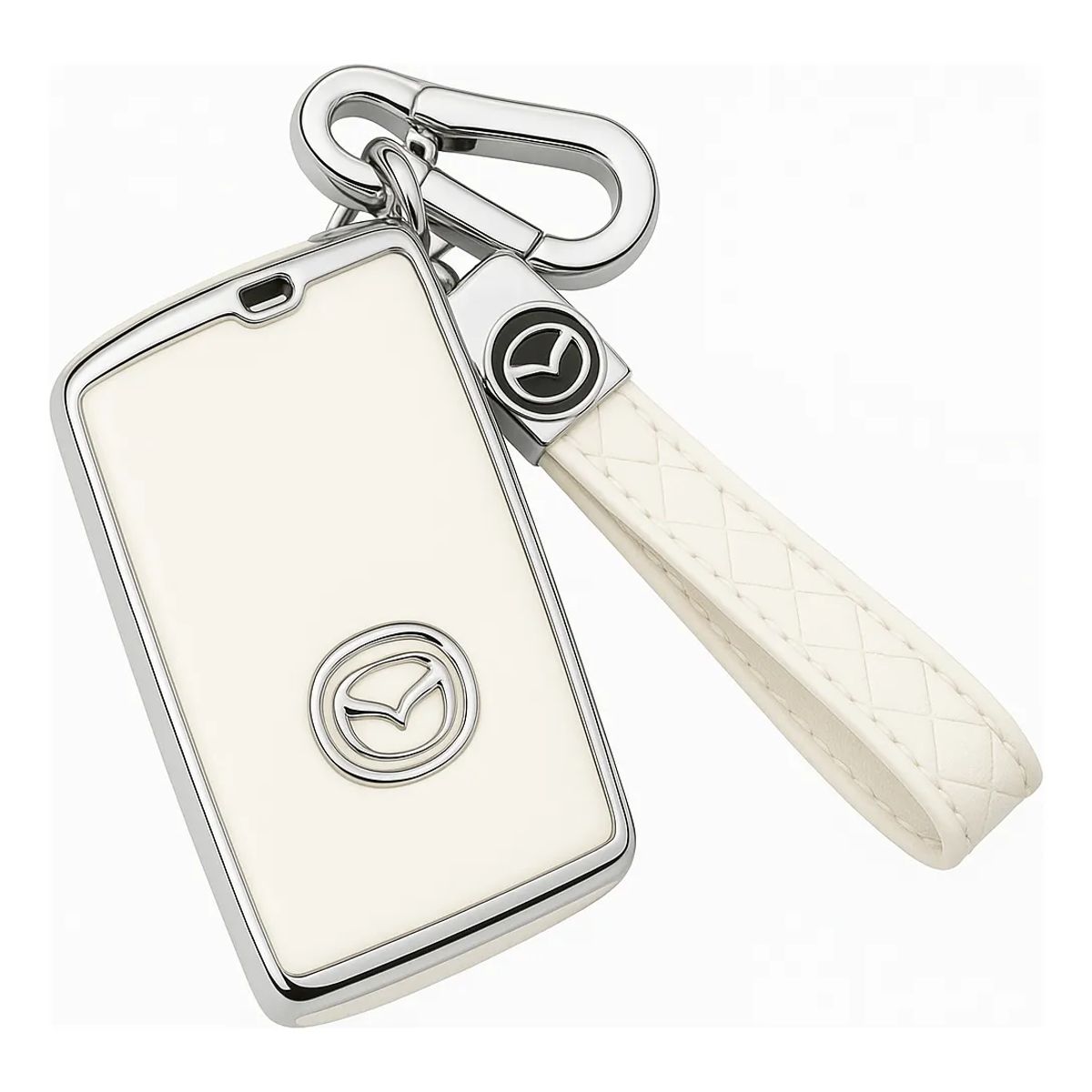 GENERICO - Funda Forro Llave compatible con Mazda 3 Cx4 Cx30 Blanca