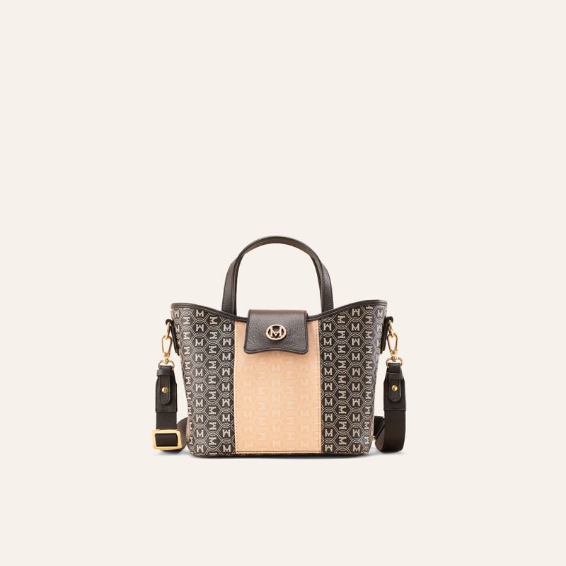 MARIO HERNANDEZ - Tote Alas Mini Negro Taupe Cala