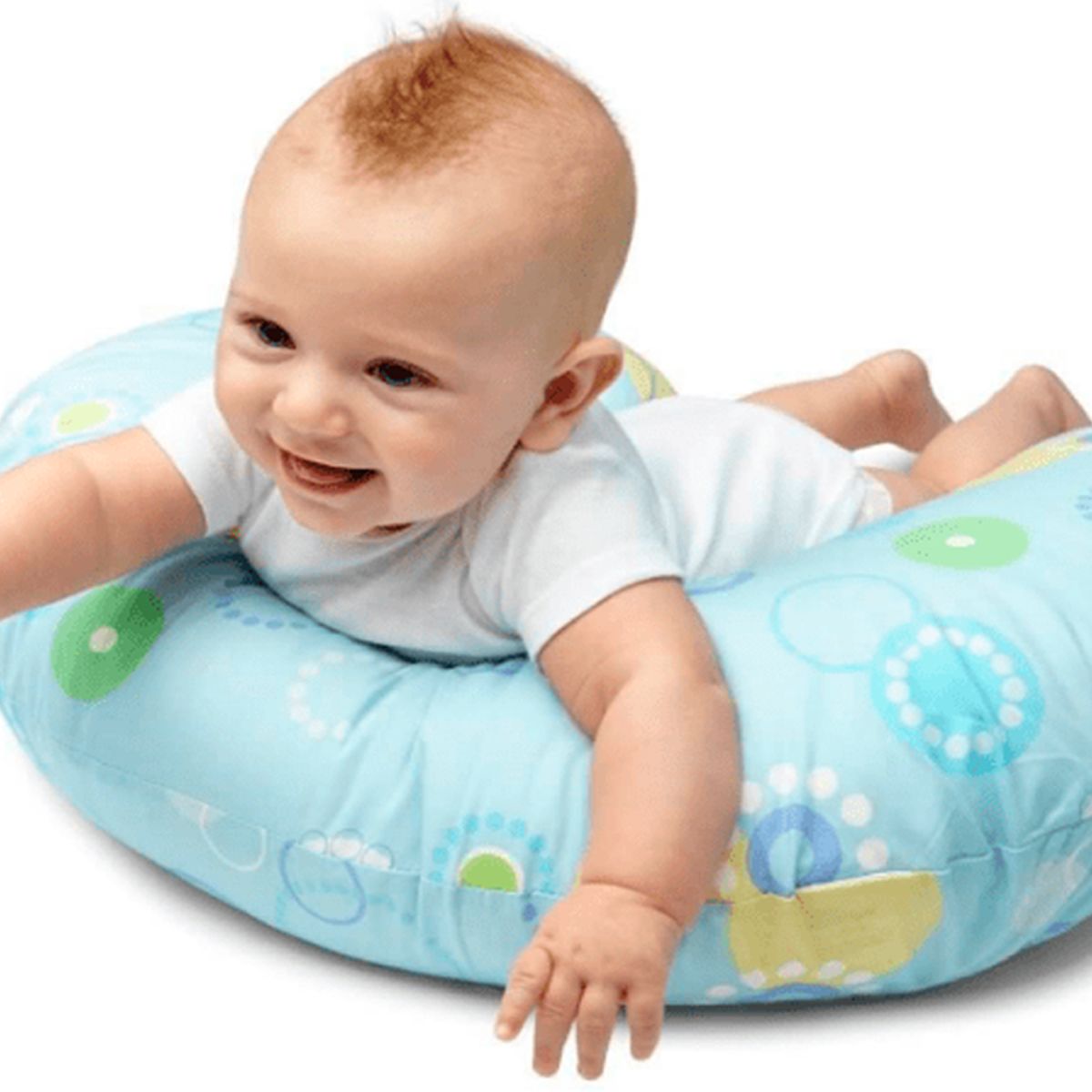 BABY KDS - Cojin almohada lactancia y estimulacion glotoncitos - azul