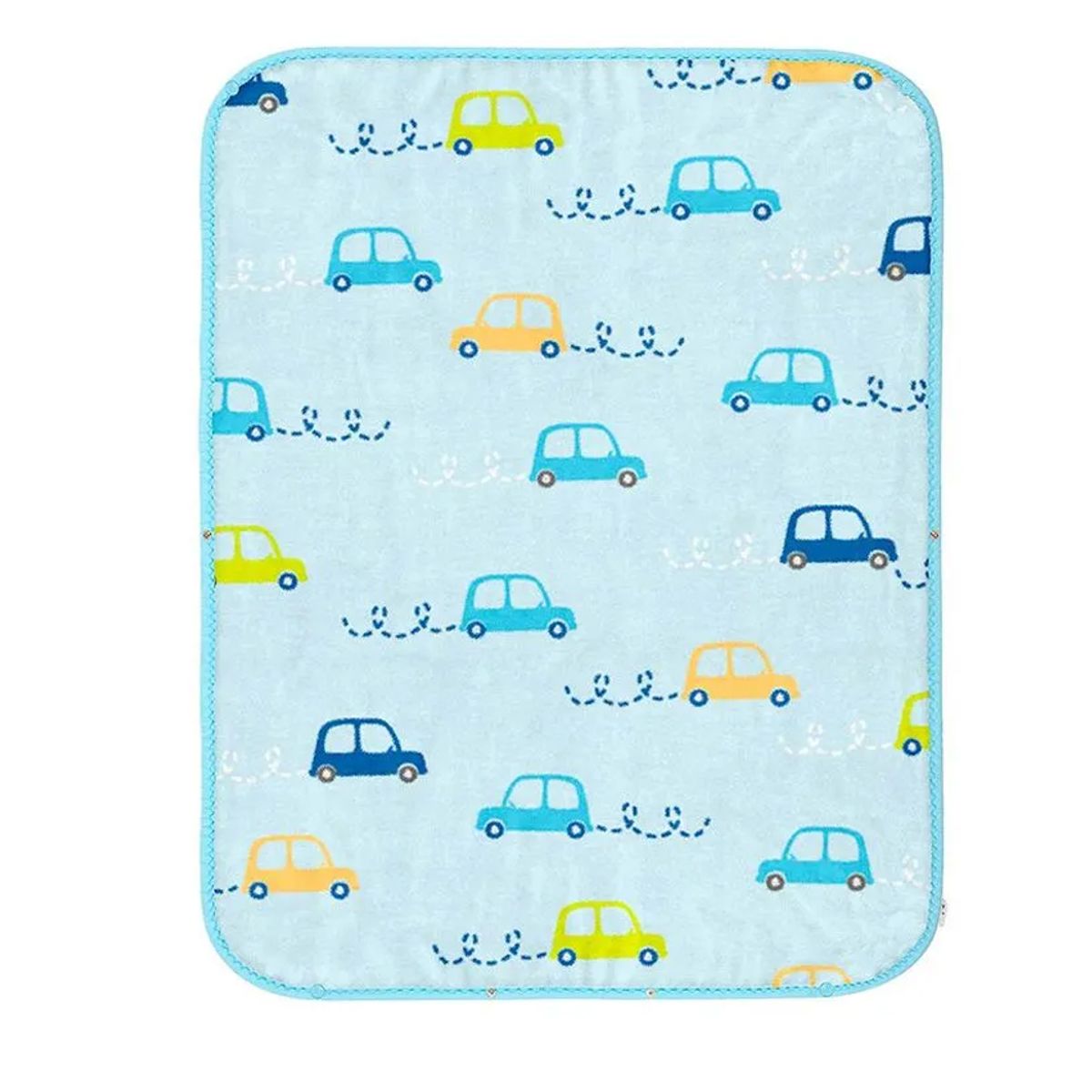 BABY KDS - Cobija troquelada en algodon termico glotoncitos - azul